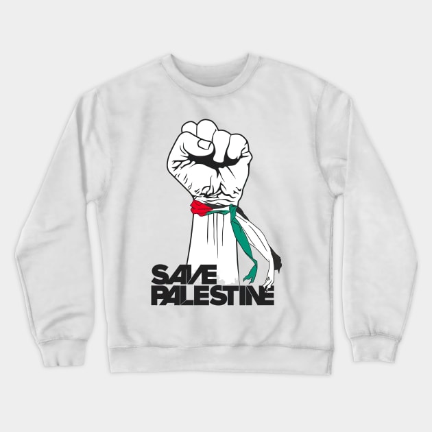 Save Palestine Crewneck Sweatshirt by CF.LAB.DESIGN